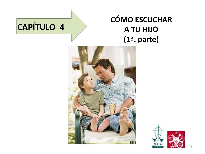 CAPÍTULO 4 CÓMO ESCUCHAR A TU HIJO (1ª. parte) 14 