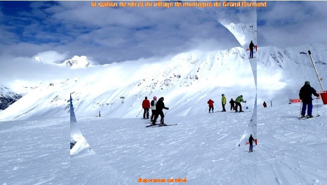 la station de ski et du village de montagne du Grand Bornand diaporamas carminé