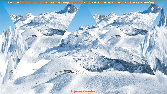 Le Grand-Bornand. Le domaine skiable comporte 45 pistes de ski alpin d'une longueur totale