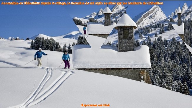 Accessible en télécabine depuis le village, le domaine de ski alpin se situe sur