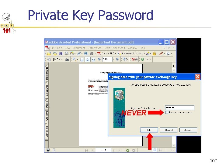 Private Key Password NEVER 102 