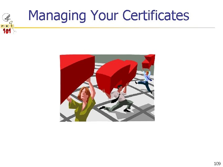 Managing Your Certificates 109 