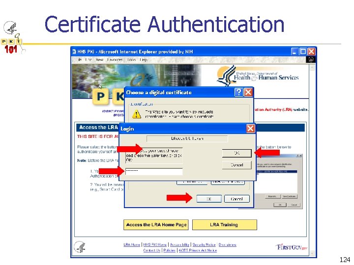 Certificate Authentication 124 