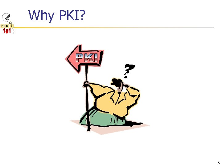 Why PKI? 5 