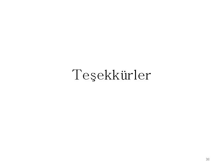 Teşekkürler 38 