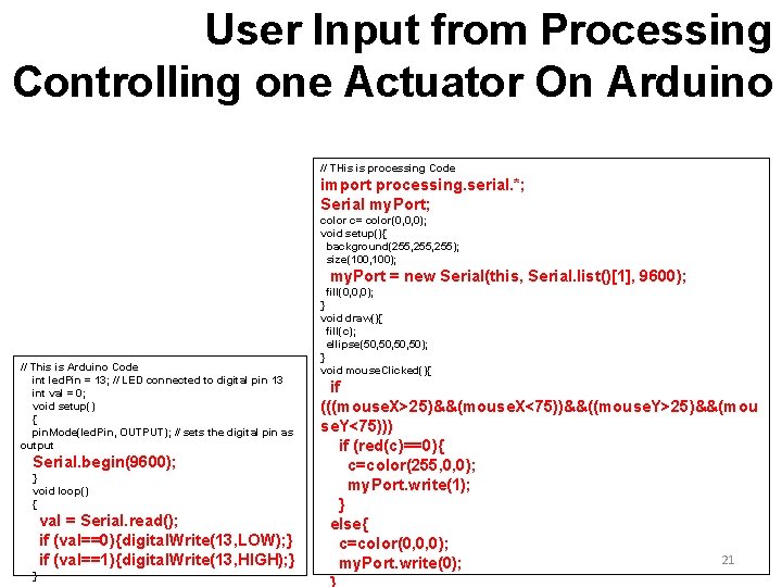 User Input from Processing Controlling one Actuator On Arduino // THis is processing Code