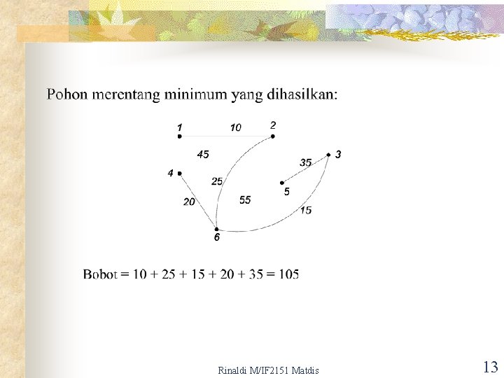 Rinaldi M/IF 2151 Matdis 13 