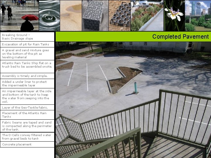 Breaking Ground – Basic Drainage slope Excavation of pit for Rain Tanks A gravel