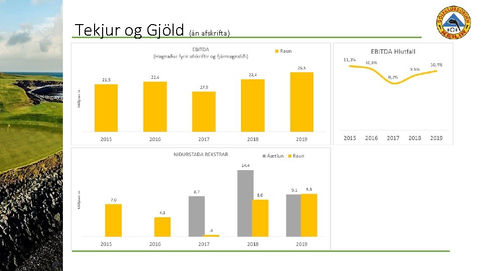 Tekjur og Gjöld (án afskrifta) 