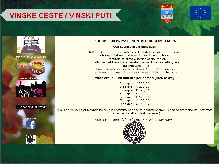 VINSKE CESTE / VINSKI PUTI 