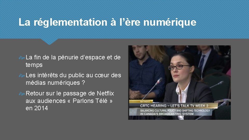 La réglementation à l’ère numérique La fin de la pénurie d’espace et de temps