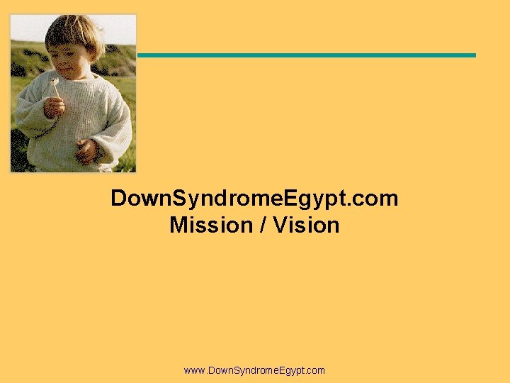 Down. Syndrome. Egypt. com Mission / Vision www. Down. Syndrome. Egypt. com 