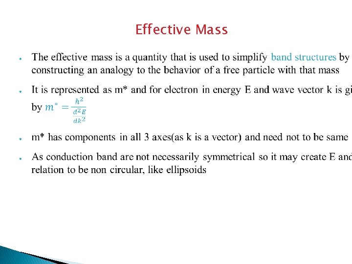 Effective Mass 