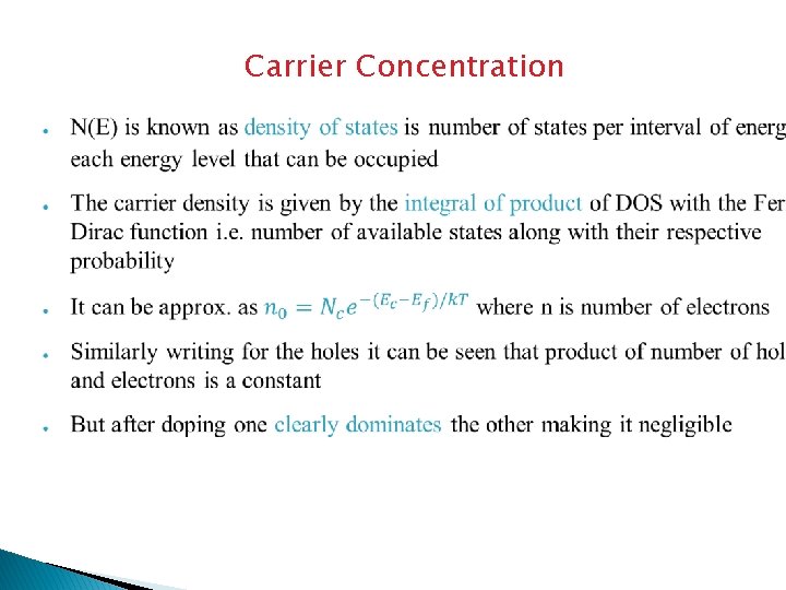 Carrier Concentration 