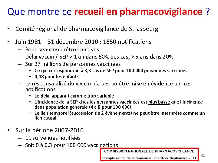 Que montre ce recueil en pharmacovigilance ? • Comité régional de pharmacovigilance de Strasbourg