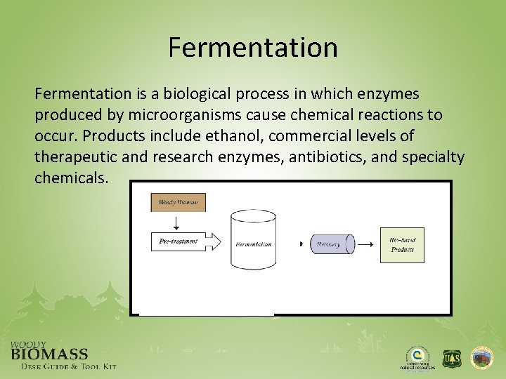 Fermentation is a biological process in which enzymes produced by microorganisms cause chemical reactions