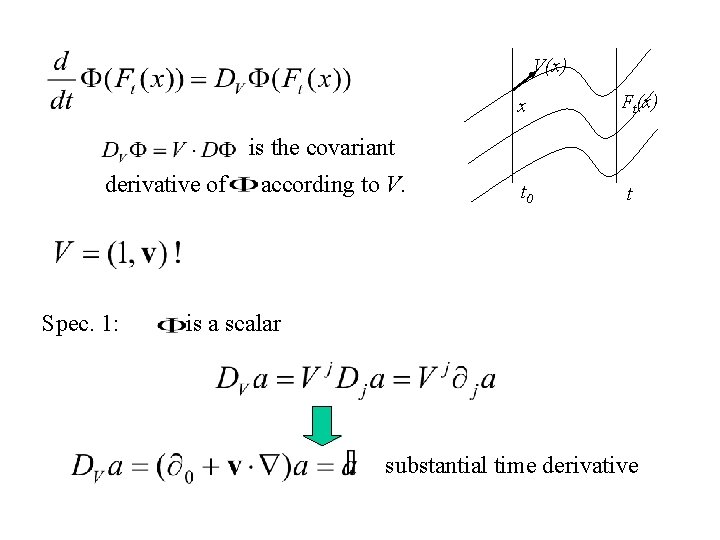V(x) x Ft(x) is the covariant derivative of Spec. 1: according to V. t