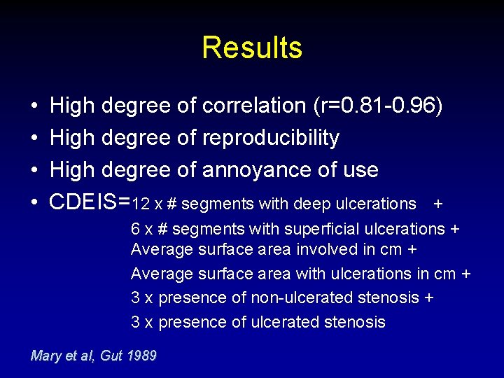 Results • • High degree of correlation (r=0. 81 -0. 96) High degree of