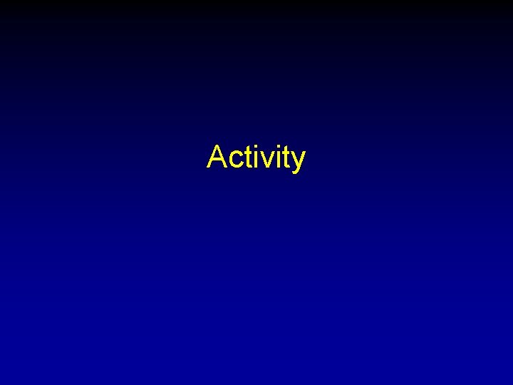 Activity 