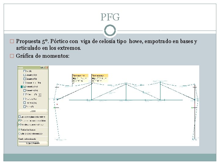 PFG � Propuesta 5º. Pórtico con viga de celosía tipo howe, empotrado en bases
