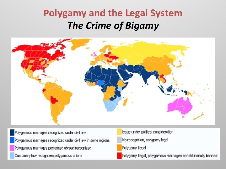 Polygamy and the Legal System The Crime of Bigamy 