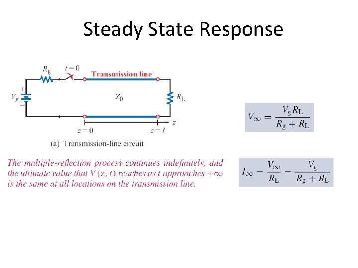 Steady State Response Steady State Response