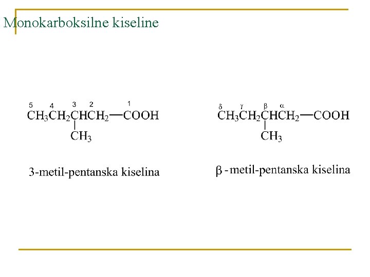 Monokarboksilne kiseline 