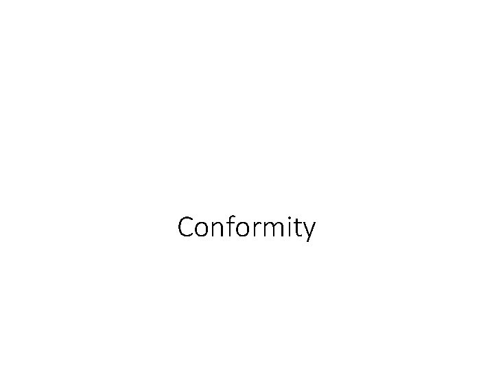 Conformity 