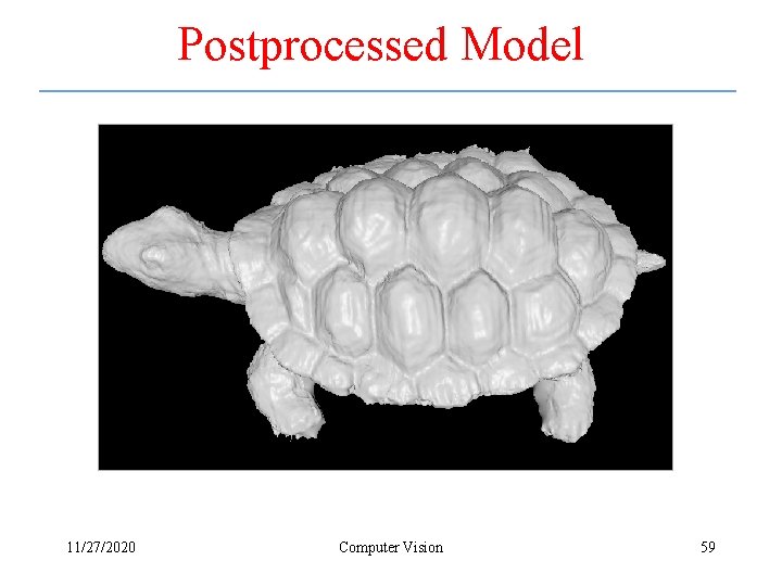 Postprocessed Model 11/27/2020 Computer Vision 59 