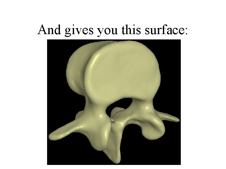 And gives you this surface: And gives you this surface: