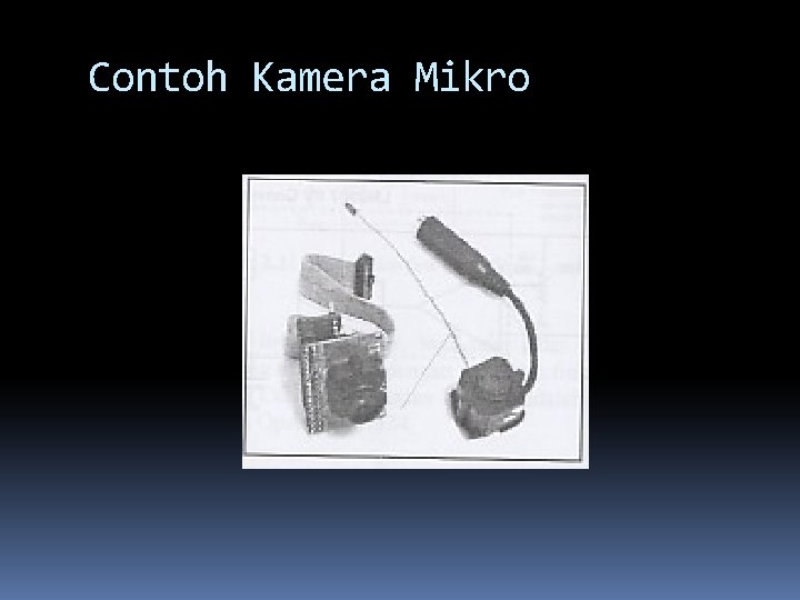Contoh Kamera Mikro  Contoh Kamera Mikro