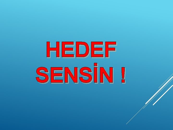 HEDEF SENSİN ! 