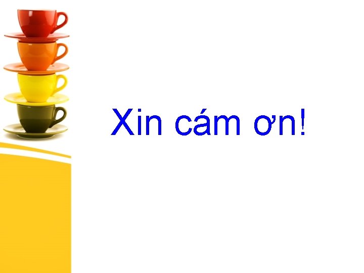 Xin cám ơn! 