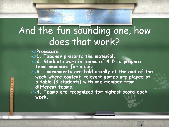 And the fun sounding one, how does that work? /Procedure: /1. Teacher presents the
