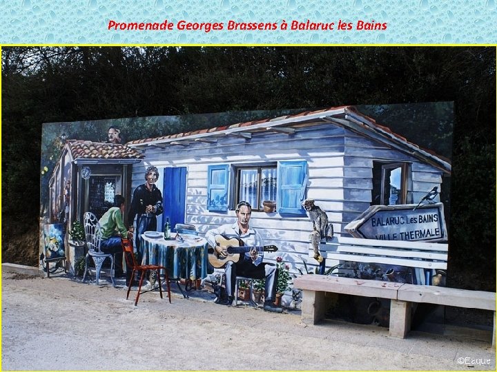 Promenade Georges Brassens à Balaruc les Bains 
