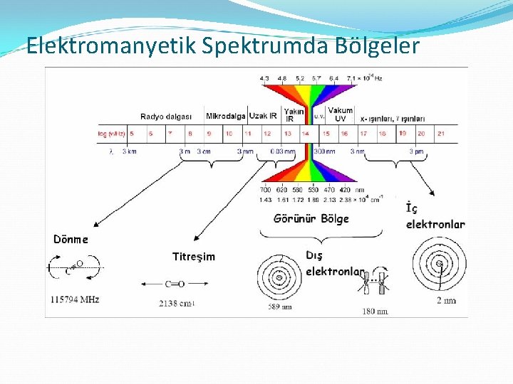 Elektromanyetik Spektrumda Bölgeler 