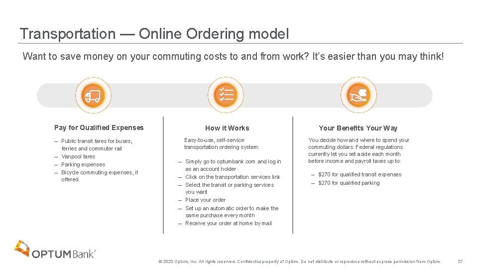 Transportation — Online Ordering model Want to save money on your commuting costs to