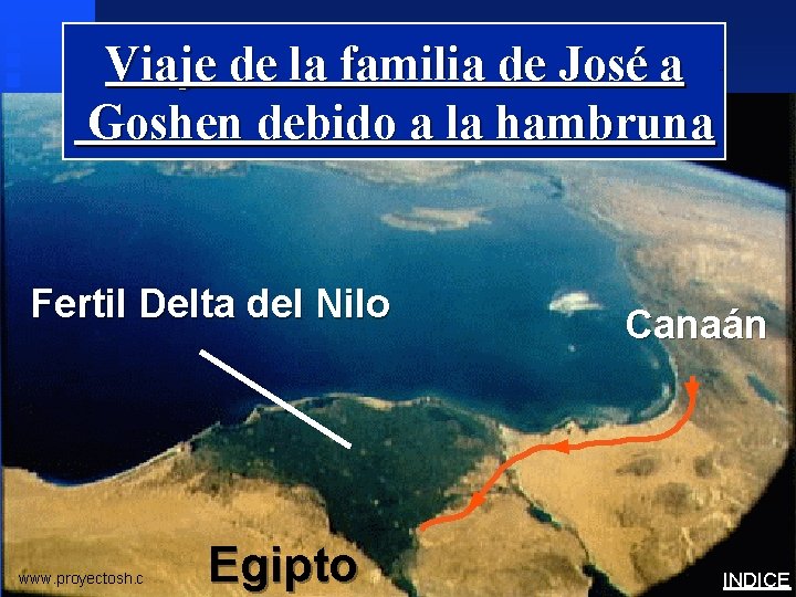 Viaje de la familia de José a Goshen debido a la hambruna Joseph’s Family