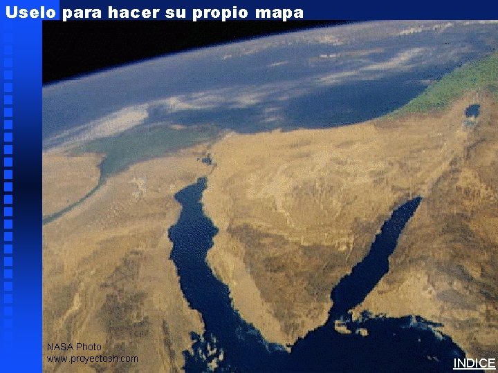 Uselo para hacer su propio mapa Sinai/Egypt Blank Map NASA Photo www. proyectosh. com