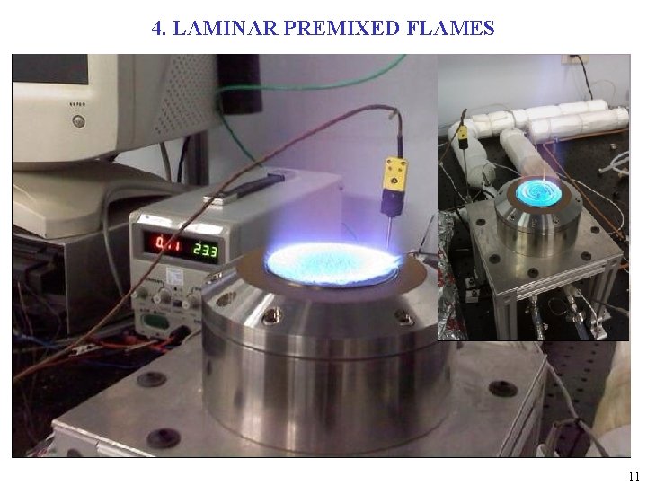 4. LAMINAR PREMIXED FLAMES 11 