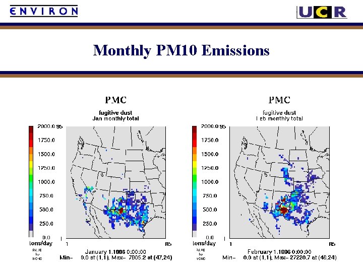 Monthly PM 10 Emissions 