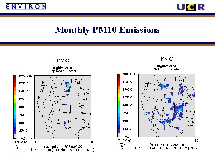 Monthly PM 10 Emissions 