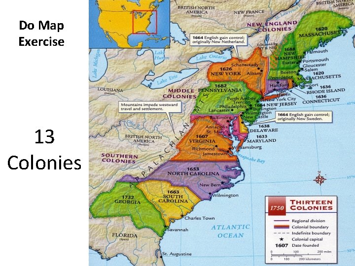 Do Map Exercise 13 Colonies 