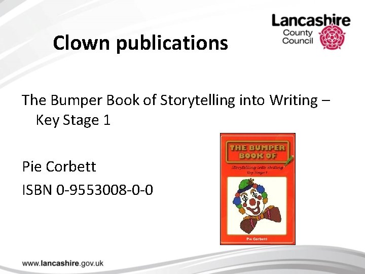 Clown publications The Bumper Book of Storytelling into Writing – Key Stage 1 Pie