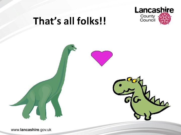 That’s all folks!! 