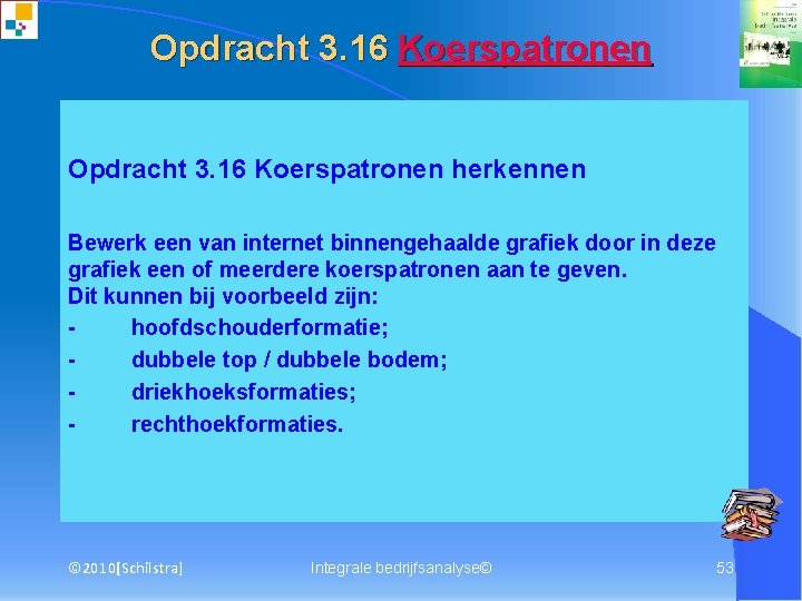 Opdracht 3. 16 Koerspatronen herkennen Bewerk een van internet binnengehaalde grafiek door in deze