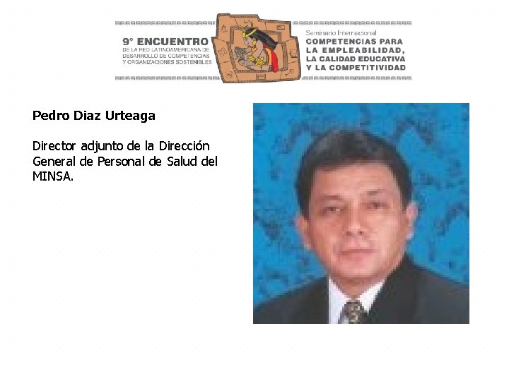 Pedro Diaz Urteaga Director adjunto de la Dirección General de Personal de Salud del