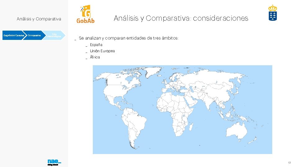 Análisis y Comparativa: consideraciones Análisis y Comparativa Diagnóstico Canarias Comparativa Guía Metodológica _ Se