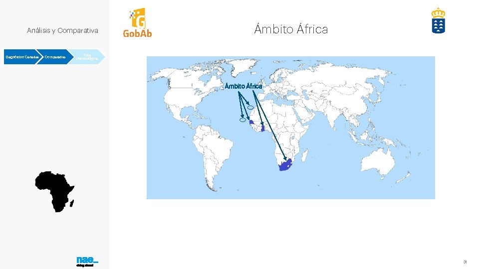 Análisis y Comparativa Diagnóstico Canarias Comparativa Ámbito África Guía Metodológica Ámbito África 31 