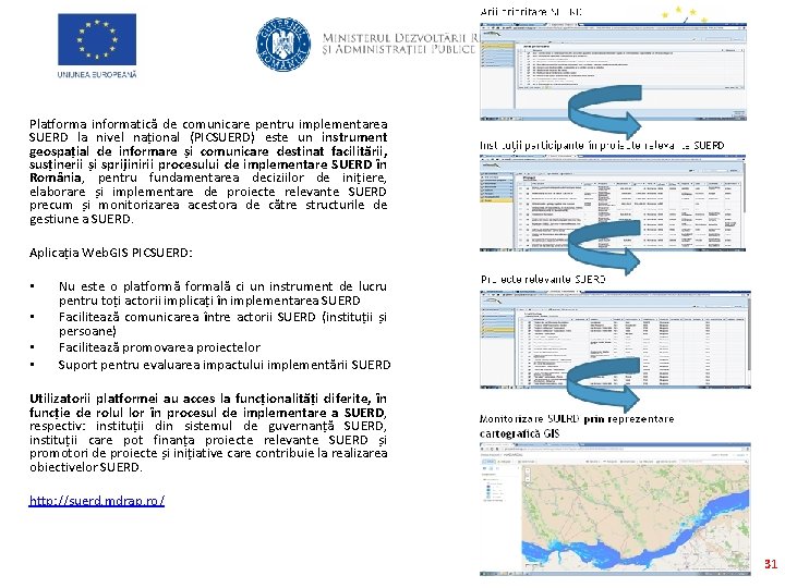 Platforma informatică de comunicare pentru implementarea SUERD la nivel național (PICSUERD) este un instrument